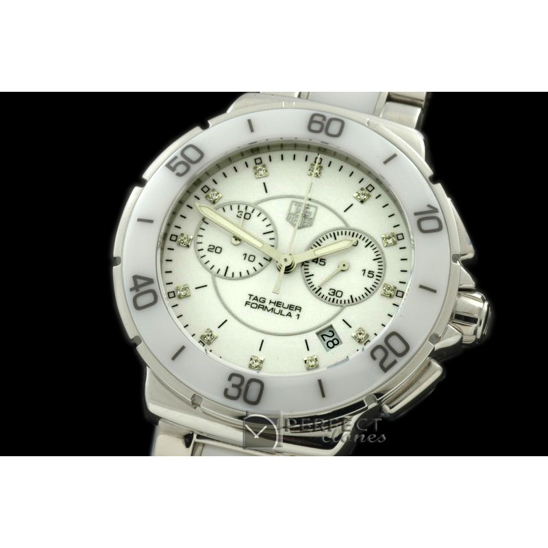 TGF1-00101 F1 Ladies SS/Cer White
