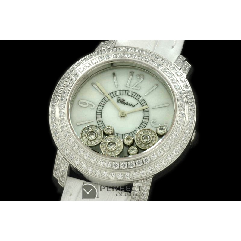 CPHS00101 Happy Sports Ladies SS/LE White Swiss Quartz