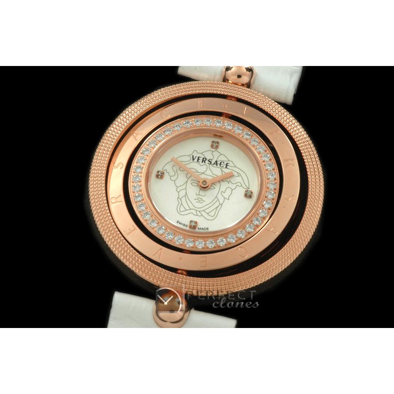 VE00101 Eon Reversible RG/Diam/LE White Swiss Quartz c/w Boxset