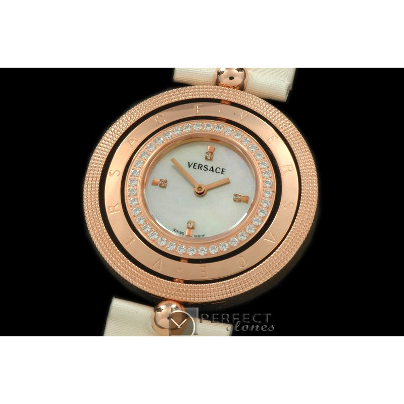 VE00106 Eon Reversible RG/Diam/LE White Swiss Quartz c/w Boxset