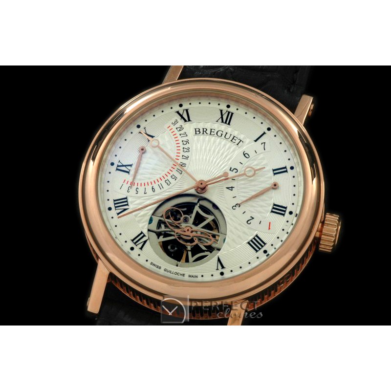 BR00056 Retrogating Day/Date Tourbillon RG/LE White Asian 2813