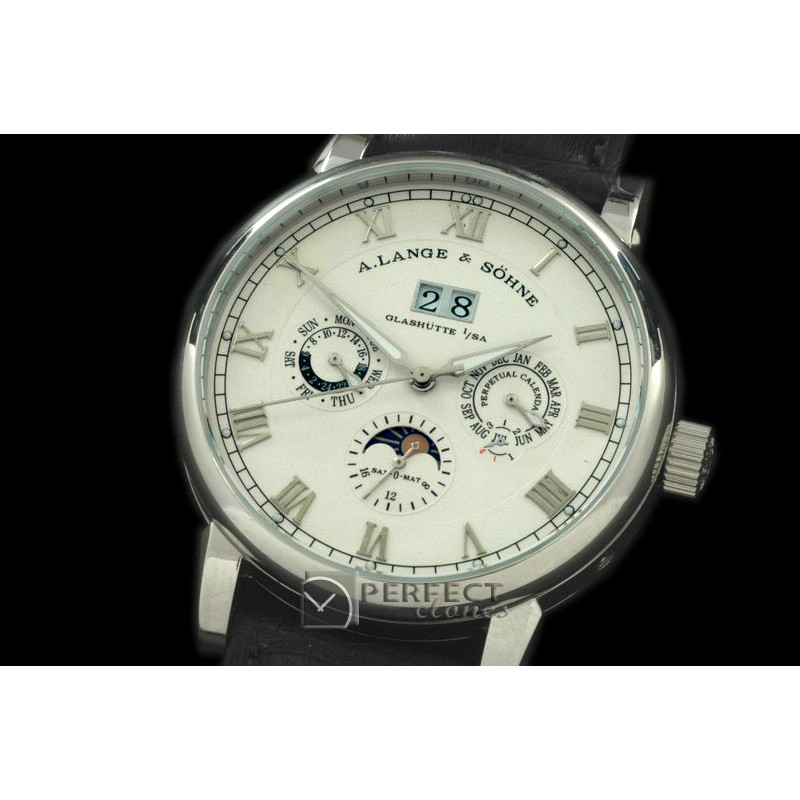 AL01011 Datograph Perpetual Calender/Big Date SS/LE White Asia