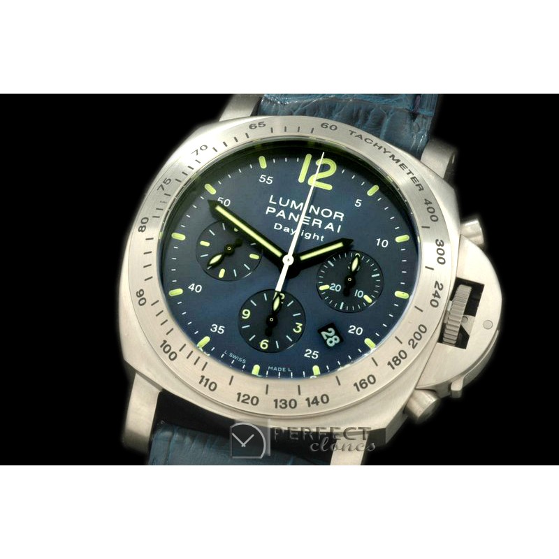 PN32601 Pam 326 Daylight Chrono TI/LE Blue Asian 7753