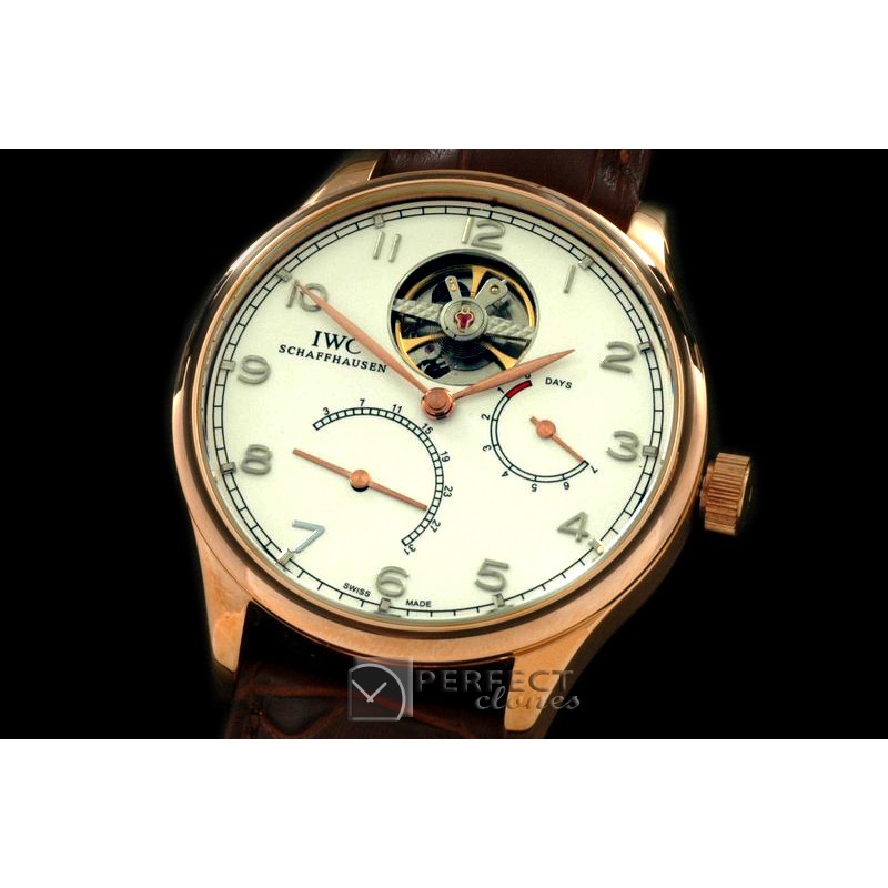 IWPV10036 Portugese Tourbillon RG/LE White Asia HW 17J