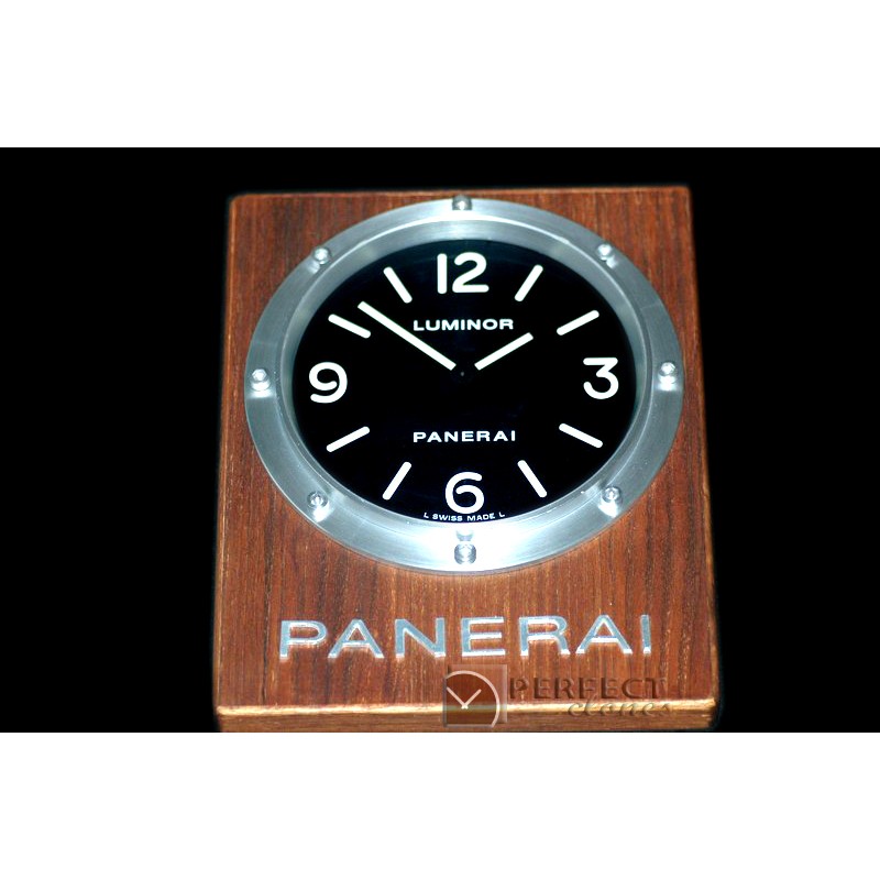 PNC25501 Teakwood Wall Clock Pam 255 Swiss Quartz