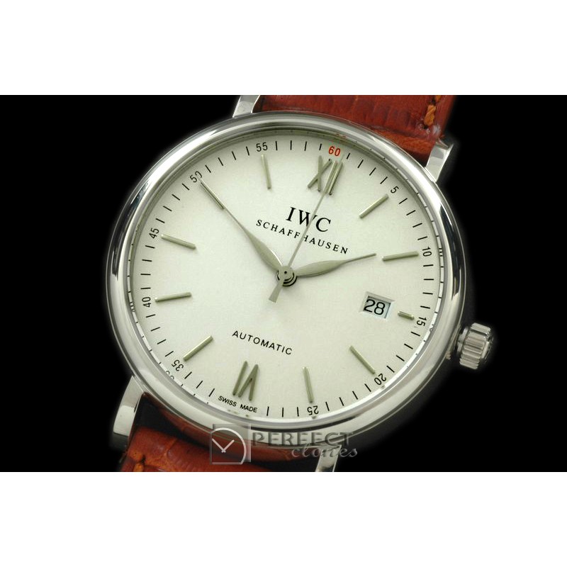 IWPT00991 Portofino Automatic SS/LE White Asia 2892