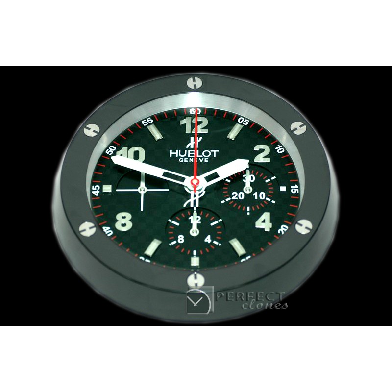 HBDC10011 Dealer Clock BigBang Style PVD/CF Blk Swiss Quartz
