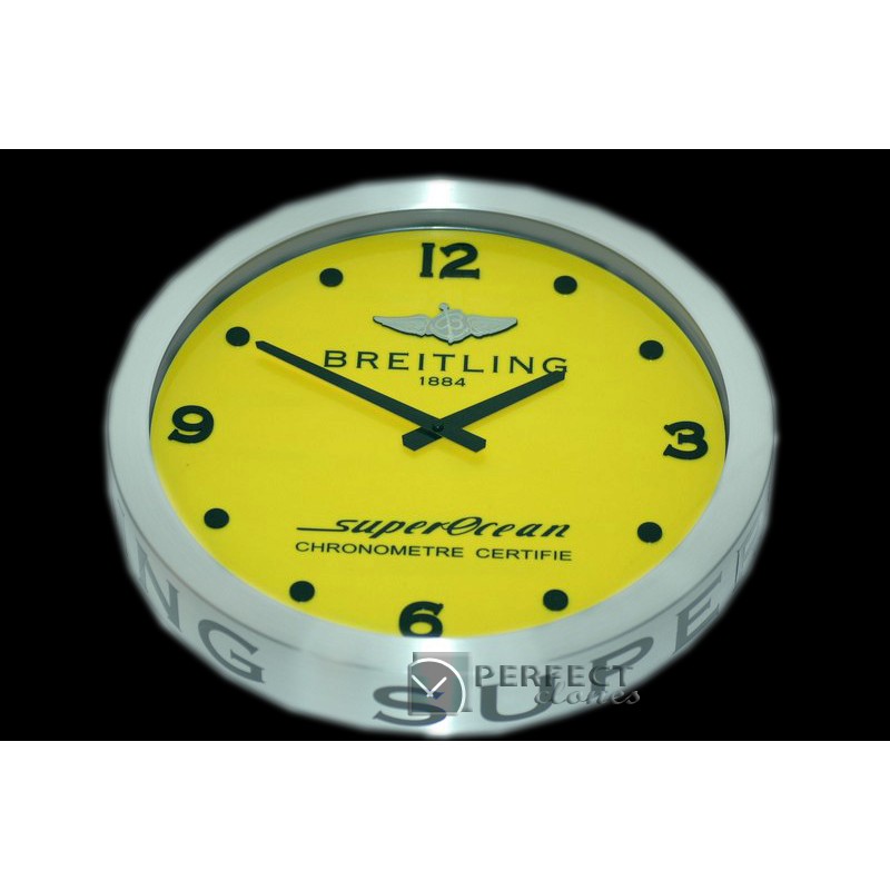 BLDC10002 Dealer Clock SuperOcean Style SS/Ylw Swiss Quartz