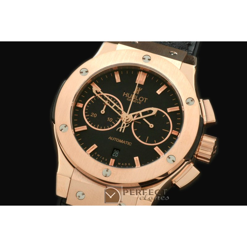 HBFSC00111 Classic Fusion Chrono V2 RG/LE Blk A-775Sec@3
