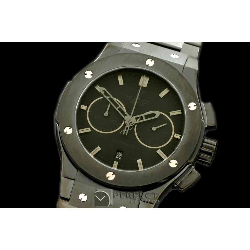 HBFSC00121S Classic Fusion Chrono V2 PVD/PVD All Blk A-775Sec@