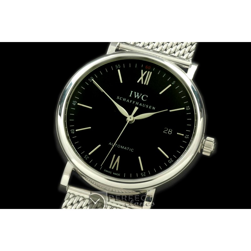 IWPT00993S Portofino Automatic SS/ME Black Asia 2892