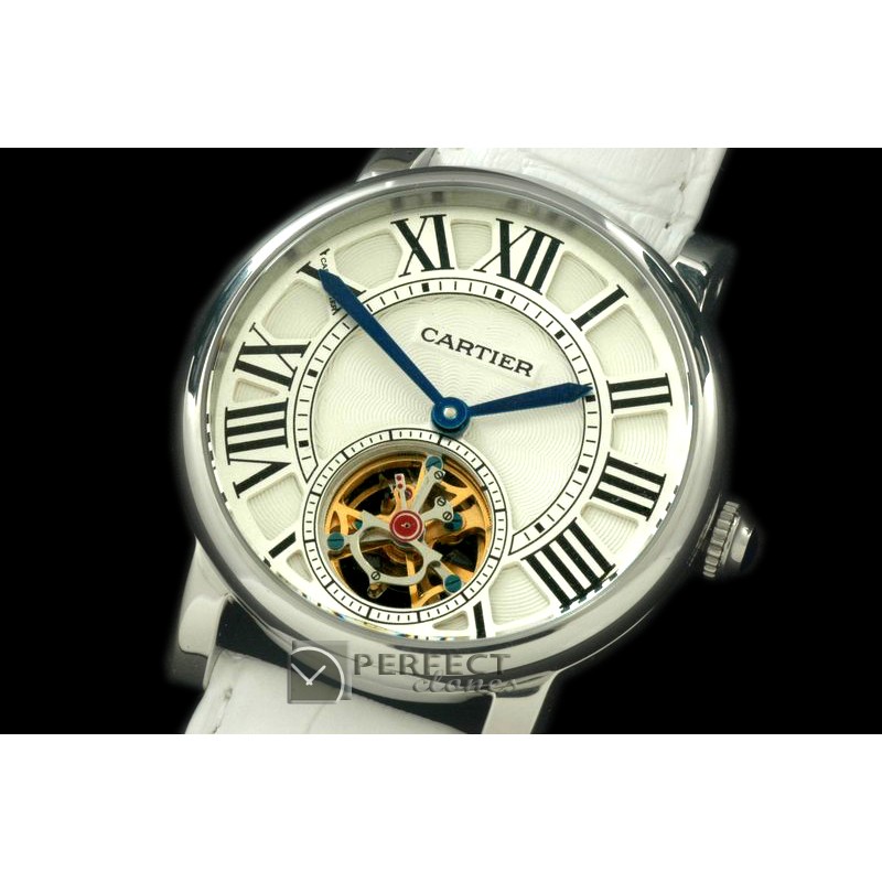 CARDC01021 Ronde de Cartier Tourbillon SS/LE White Asian 2813