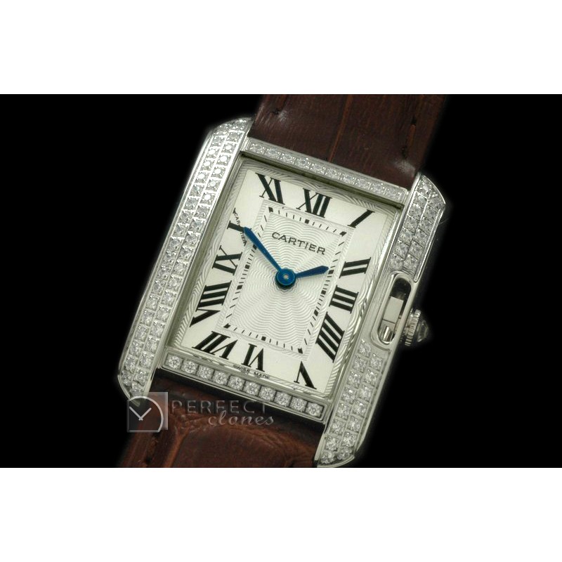 CARTA10001D Tank Anglaise SS/LE White Jap Quartz