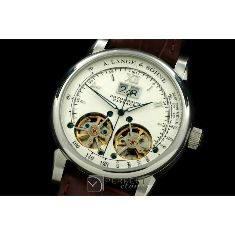 AL00131 Duo Tourbillon/Big Date SS/LE White Asian 2813
