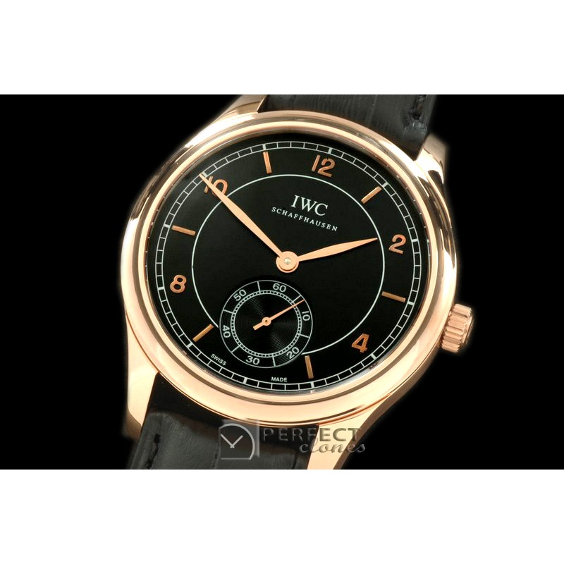 IWPA10022 Portuguese Vintage Auto RG/LE Black Asia 2824 28800b