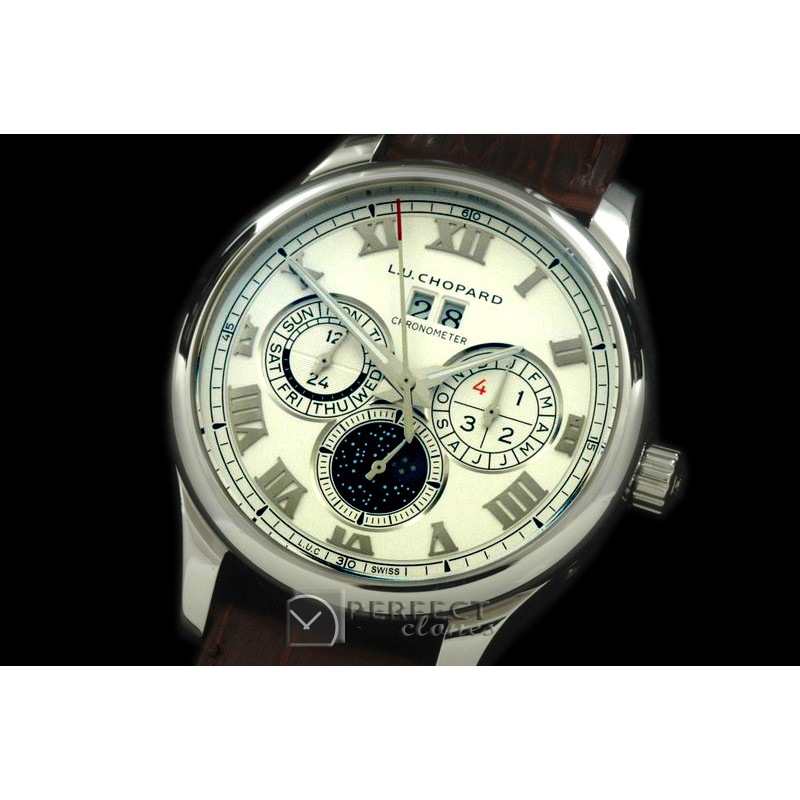 CPLUC10041 LUC Big Date Chronograph SS/LE White Asia 2813