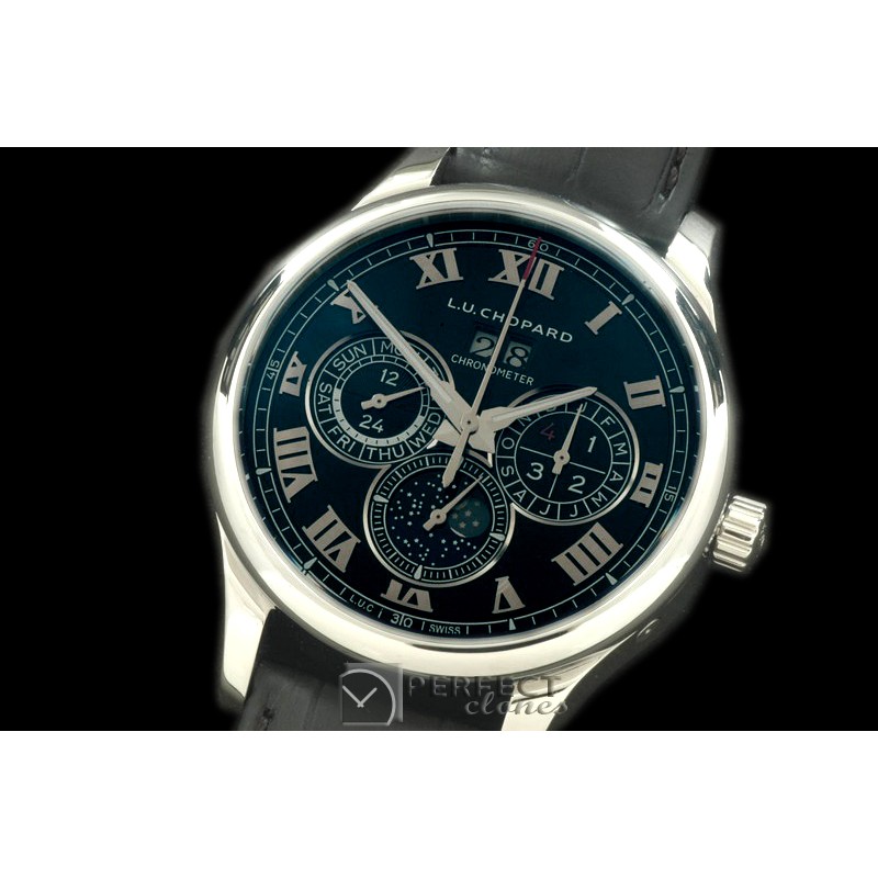 CPLUC10042 LUC Big Date Chronograph SS/LE Black Asia 2813
