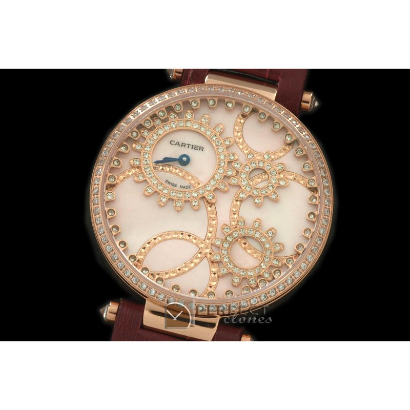 CARHJ10007 High Jewellery RG/LE MOP Pink Swiss Quartz