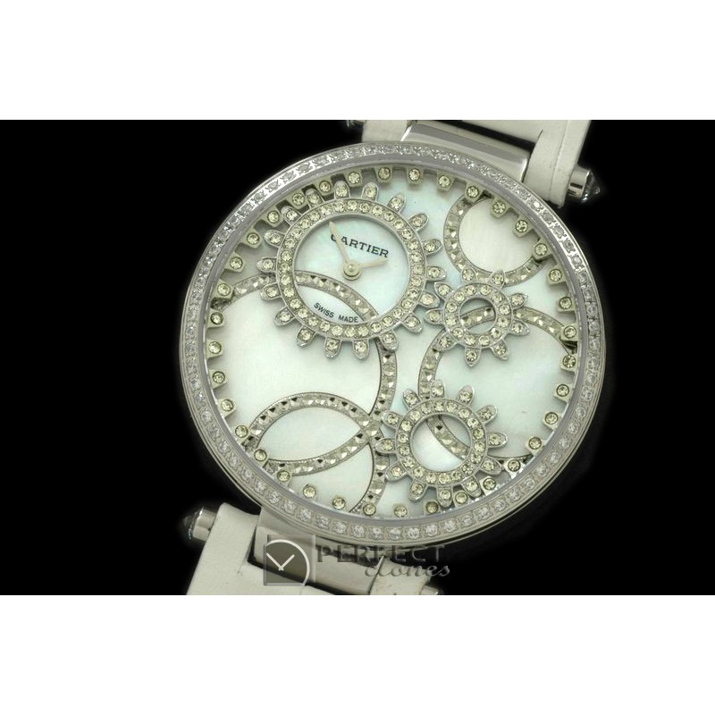 CARHJ10001 High Jewellery SS/SN MOP White Swiss Quartz