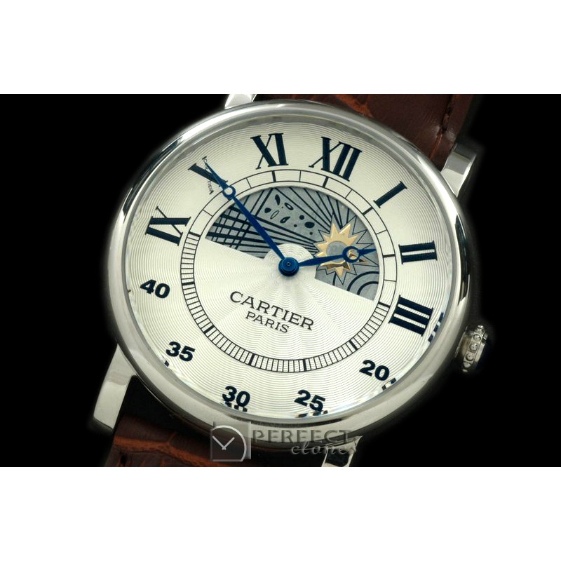 CARDC10006 Ronde De Cartier Day Phase SS/LE White Jap Quartz