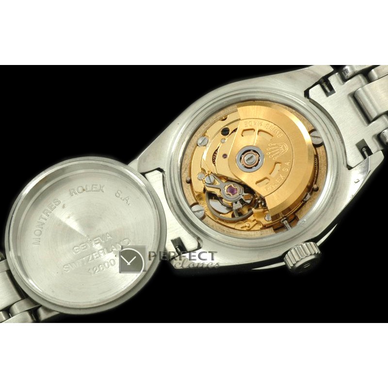 RLMPLS01225 SS Diam Bez MOP Green Diamond Swiss Eta 2671-2