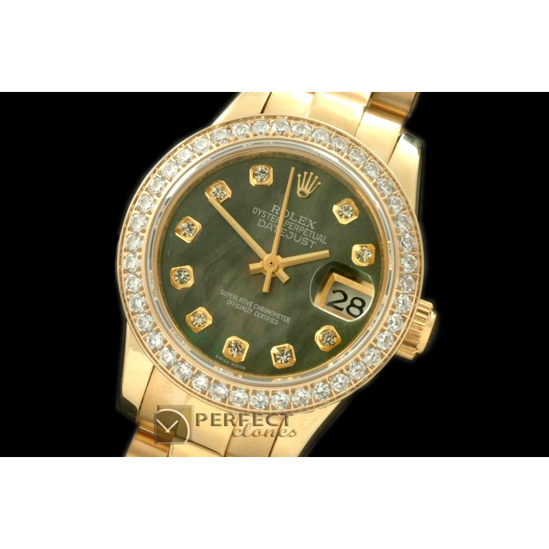 RDJLF00425D YG President MOP Gold Diamond Swiss Eta 2671-2