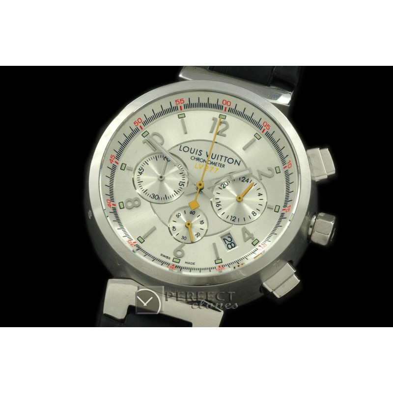 LV01051 LV Cup 227 Chrono SS/LE White Jap Quartz Chrono