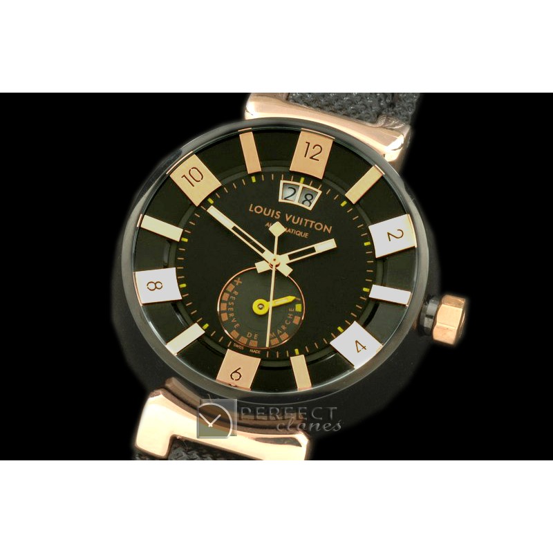 LVR10007 Tambour 227 Big Date Reserve RG/NY Black Jap Quartz
