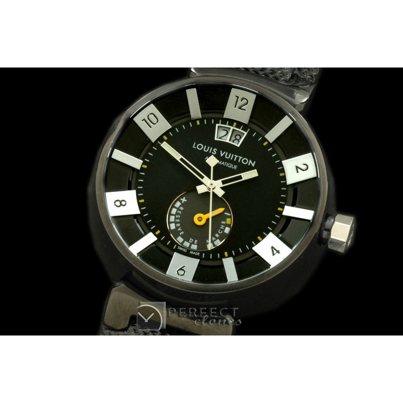 LVR10012 Tambour 227 Big Date Reserve PVD/NY Black Jap Quartz