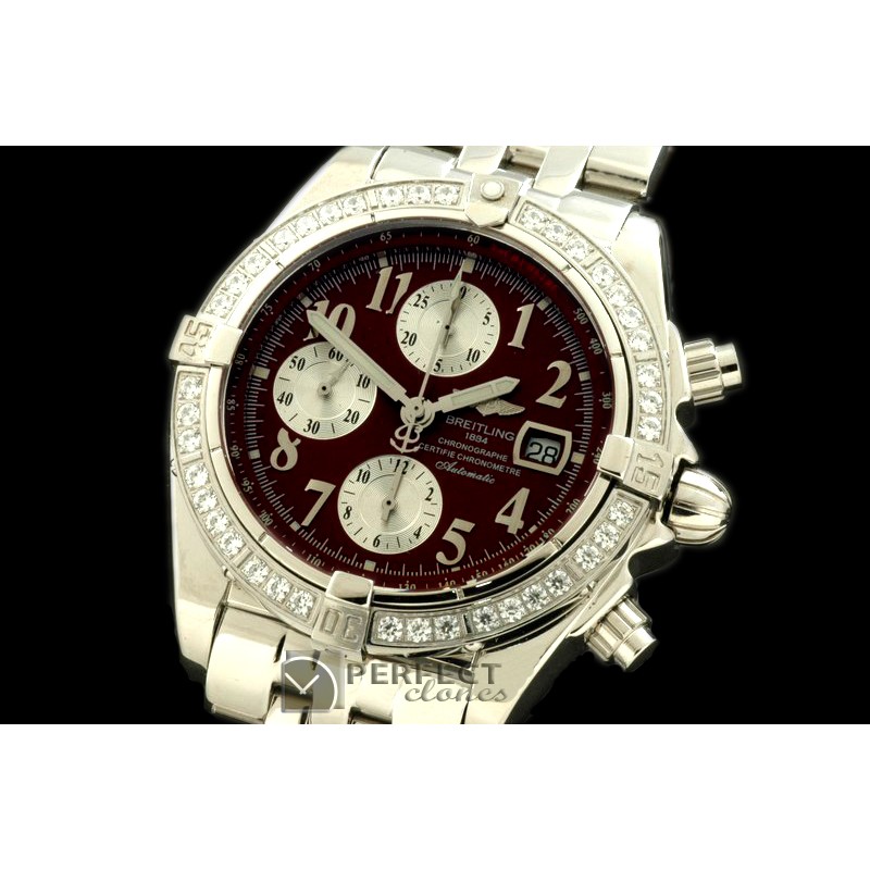 BLEVB10015 Chronomat Evo SS Brown Num A-7750 28800
