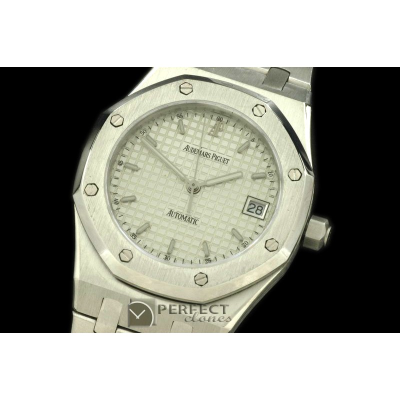 AP00021 Royal Oak Automatic SS/SS White Asian Eta 2824-2
