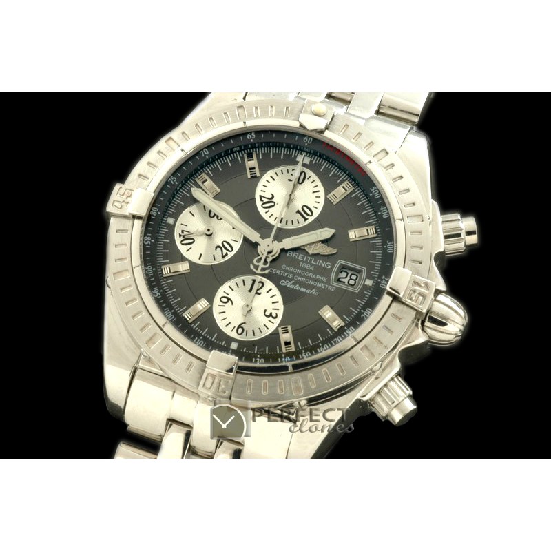 BLEV00104 Chronomat Evo SS/SS Grey Sticks A-77528800