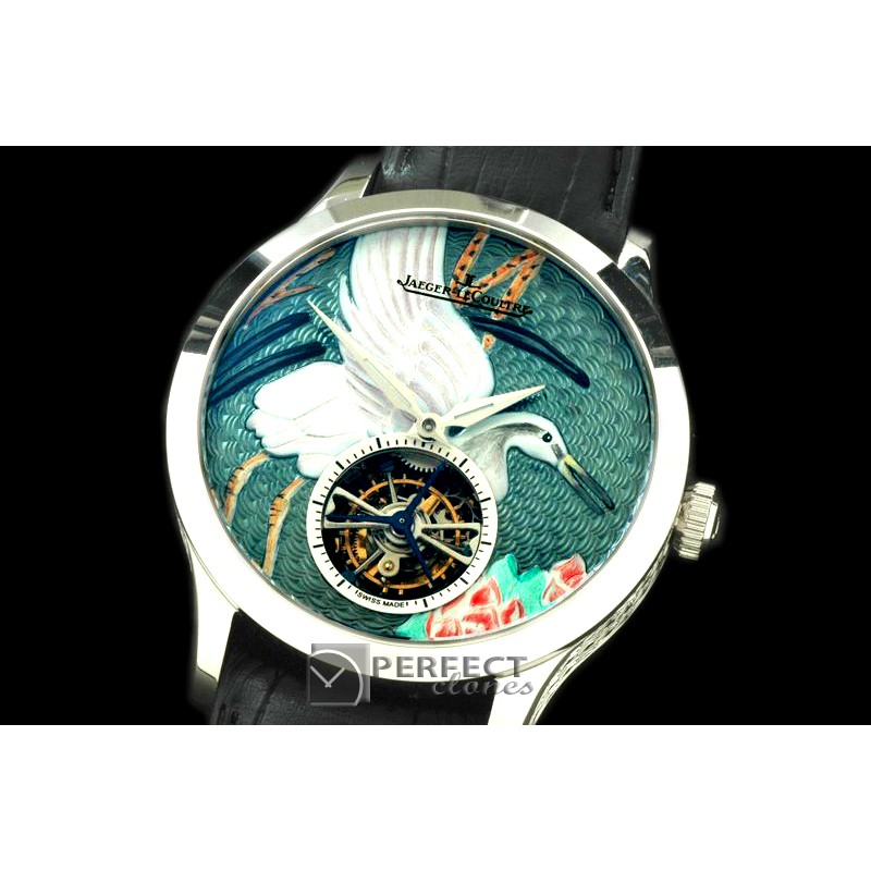 JL00061A Porcelian Crane Tourbillon SS/LE Green Flying Tourbillo