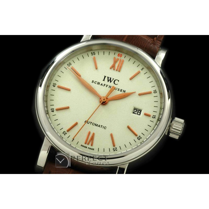 IWPT00992 Portofino Automatic SS/LE White Asia 2892