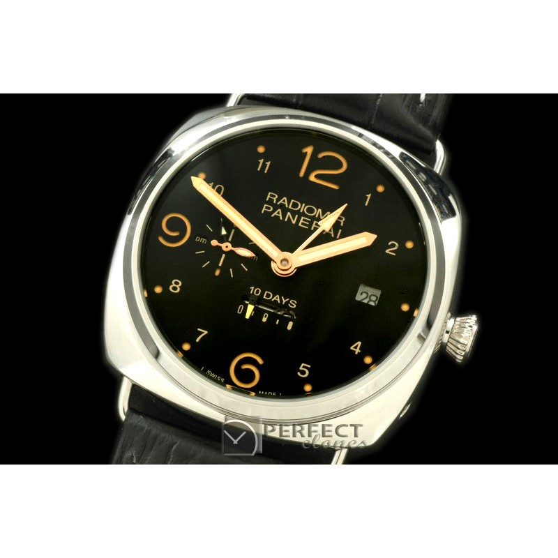 PN49501 Pam 495 Radiomir 1days GMT SS/LE Black Asian 23J