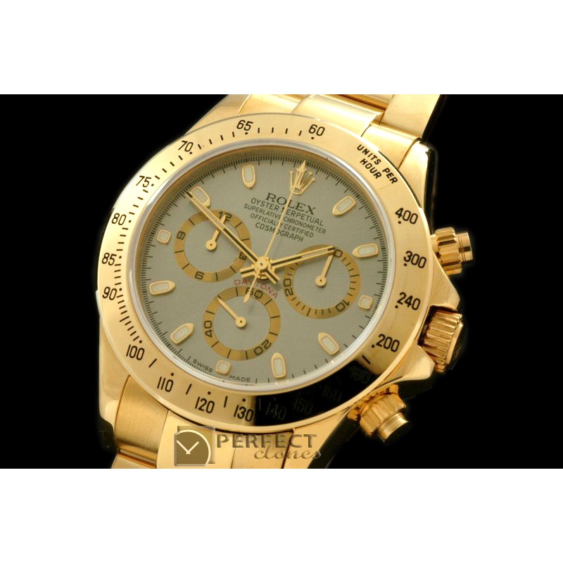 RLDF00103 Daytona 116528 YG/YG Grey Stick A-775Sec@6 28800