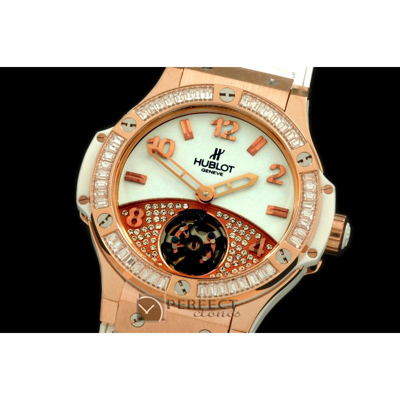 HB41-103 Big Bang Chrono 41mm SS/RU CF Black A-775Sec@3