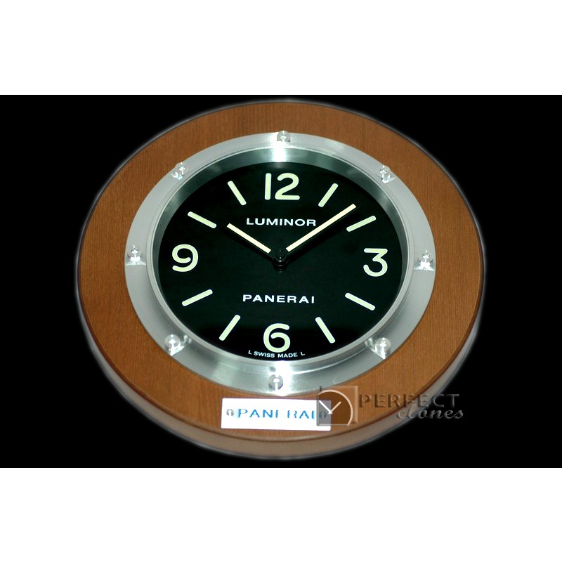 PNC11212 Pam 112 Style Wall Clock Cherry Finish Swiss Qtz