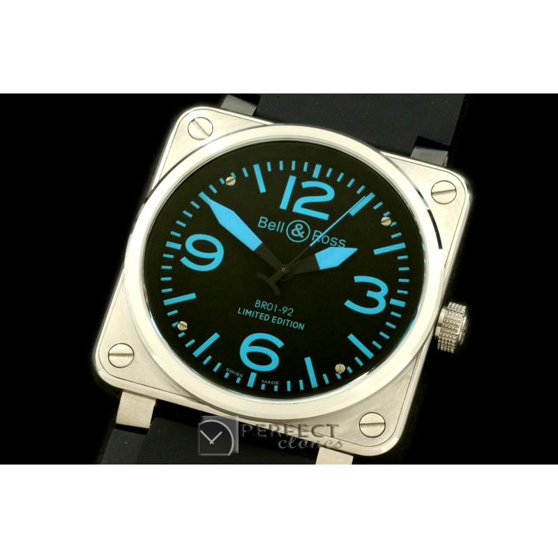 BO-019203 BR01-92 Automatic SS/RU Black/Blue A-2836