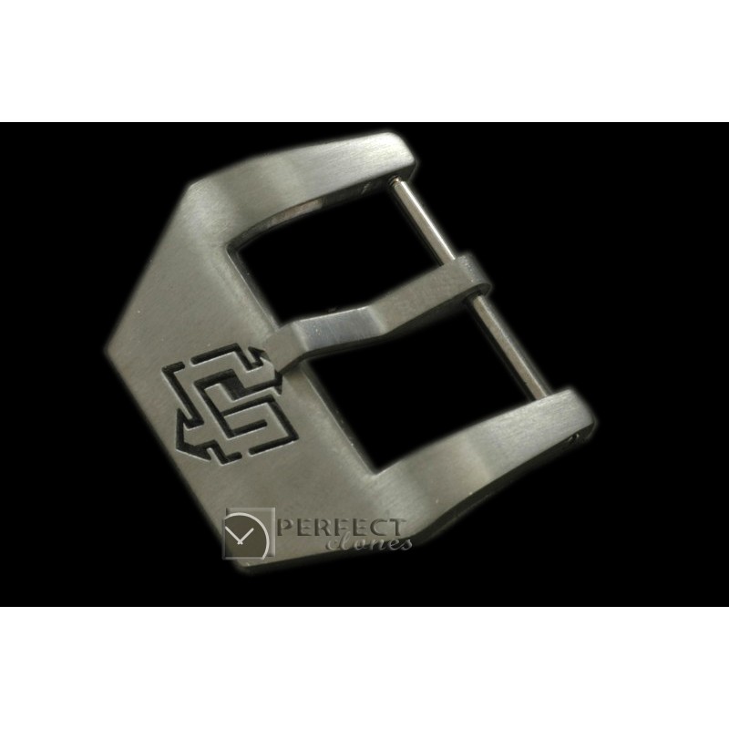 PNA10034 PVD Logo Brushed Stainless Steel Buckle 26mm