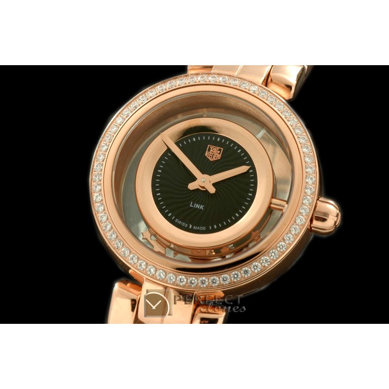 TGLL00222D 2012 Link Ladies RG/RG/Diam Black S-Qtz