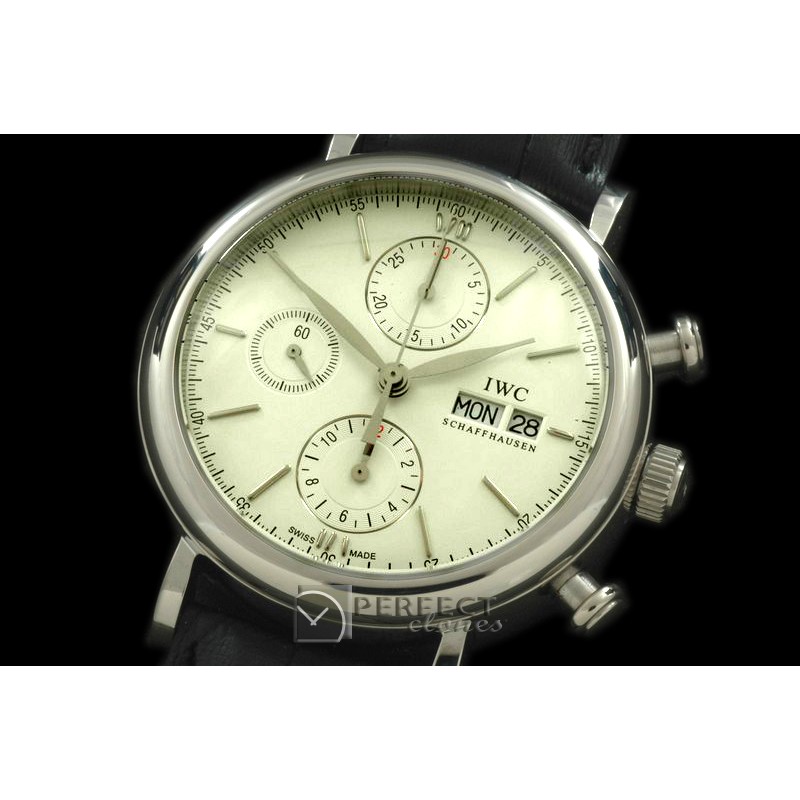 IWPT00011 Portofino Chronograph V2 SS/LE White A-7750 28800bph