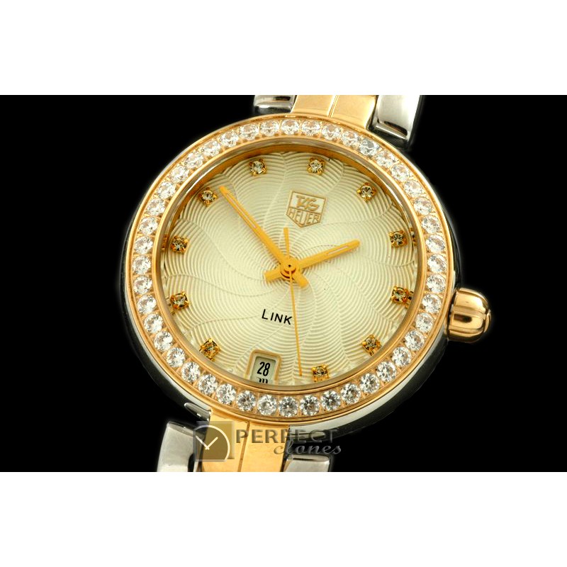 TGLL00111D 2012 Link Sports Ladies SS/YG/TT Wht Diam S-Q