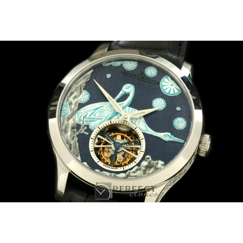 JL00061 Porcelian Crane Tourbillon SS/LE Grey Flying Tourbillon