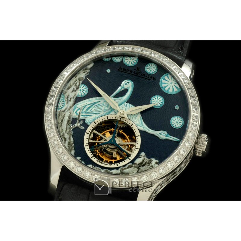 JL00062 Porcelian Crane Tourbillon SS/LE Grey Flying Tourbillon