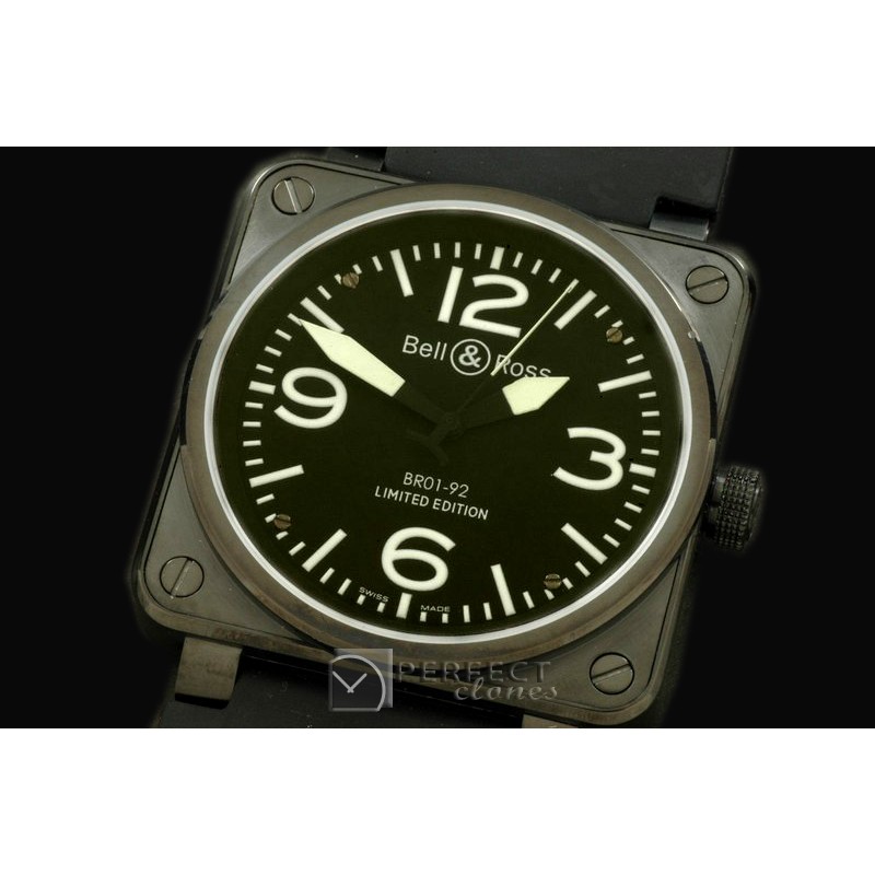 BO-019211 BR01-92 Automatic PVD/RU Black/White A-2836