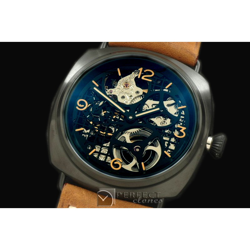 PN35001 Pam 35Skeleton Tourbillon PVD/LE Skeleton 6497 HW