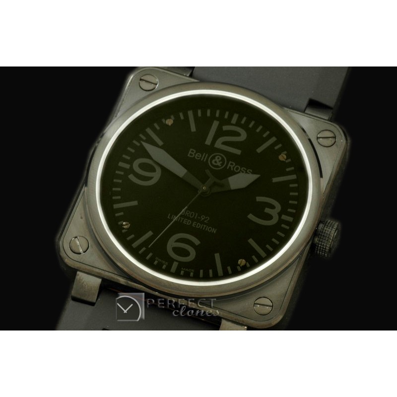 BO-019215 BR01-92 Automatic PVD/RU Black/Grey A-2836