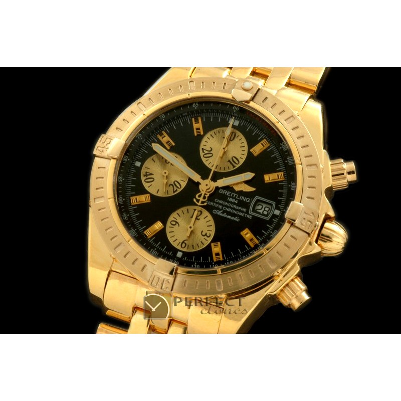 BLEV00305 Chronomat Evo YG/YG Brown Sticks A-77528800