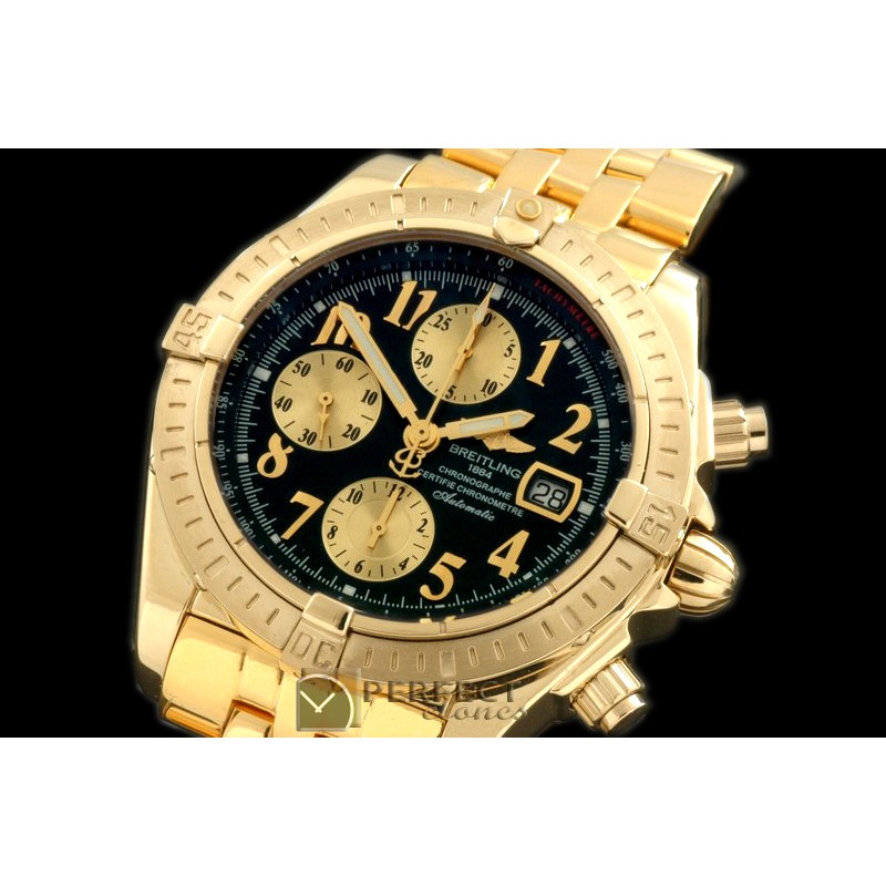 BLEV00312 Chronomat Evo YG/YG Black Num A-77528800